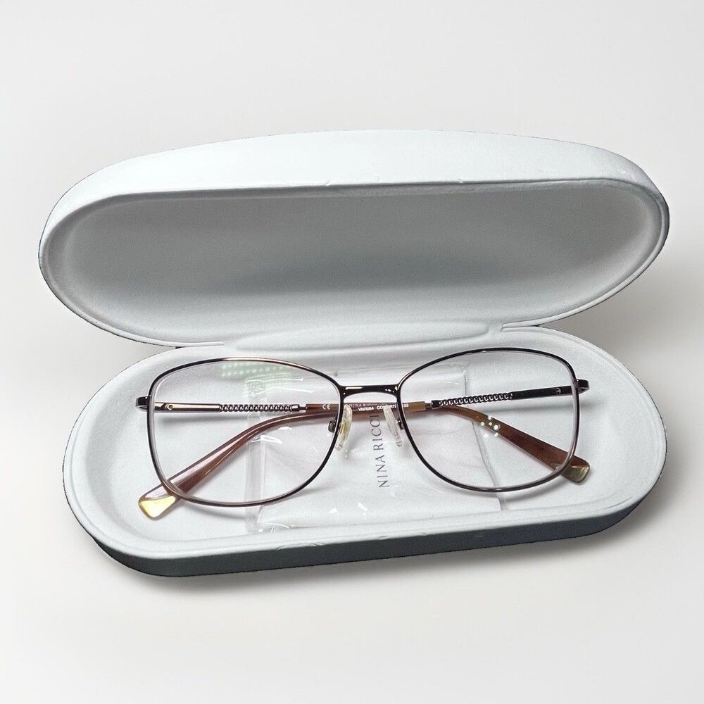 Nina Ricci Eyeglasses with Cleaning Cloth and Clamshell Case